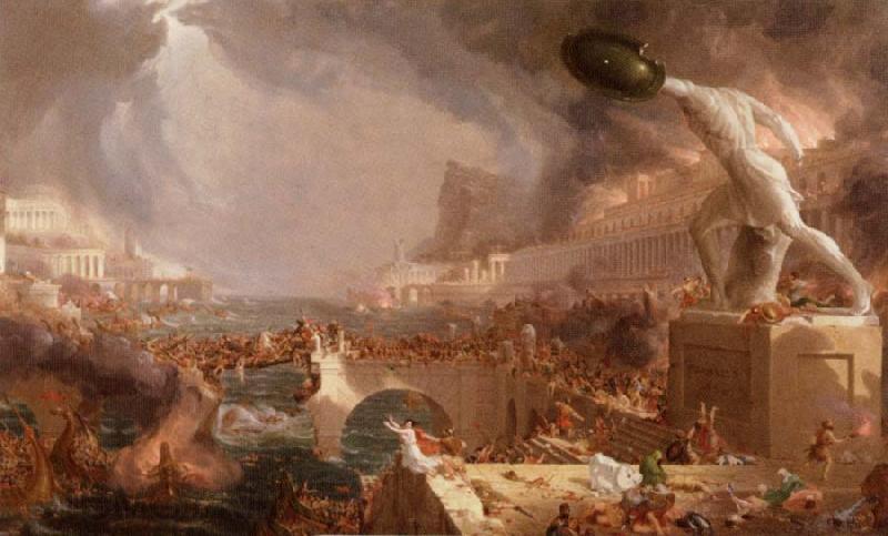 Thomas Cole destroy France oil painting art